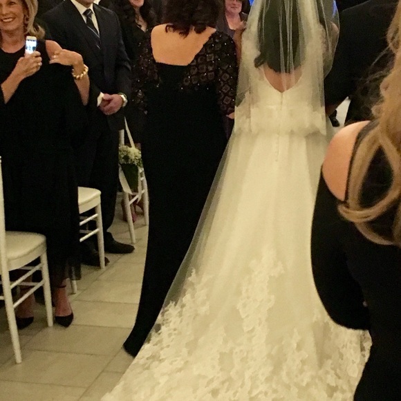 Madison James Ivory lace wedding dress-Size 12 - Picture 3 of 7